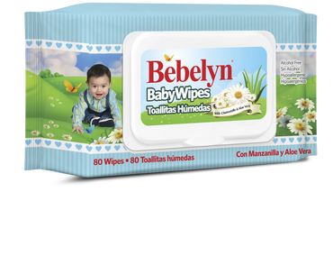 3CT Bebelyn® Toallitas Humedas Para Bebés (Con 80 Toallitas C/U)
